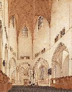 Pieter Jansz Saenredam Interior of the Choir of Saint Bavo's Church at Haarlem. USA oil painting artist